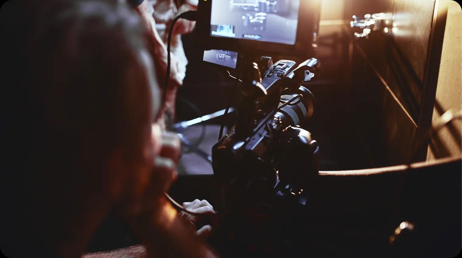 Camara grabando una produccion audiovisual